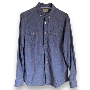 Jeremiah Vintage Workwear denim flannel shirt Size Large, Blue western wear